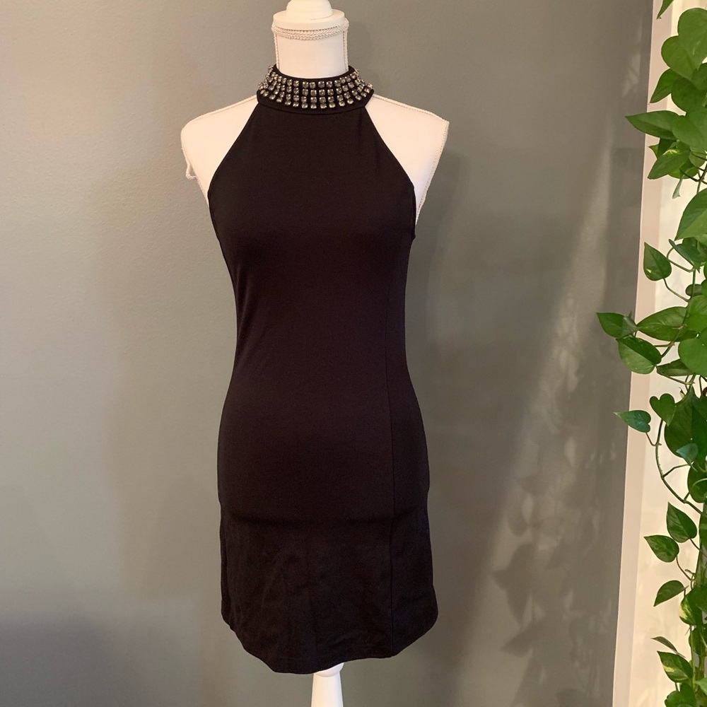 NWT! Sanctuary Black Beaded Dress~Size XS - Picture 1 of 7